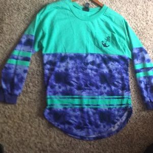 Long sleeve color block shirt